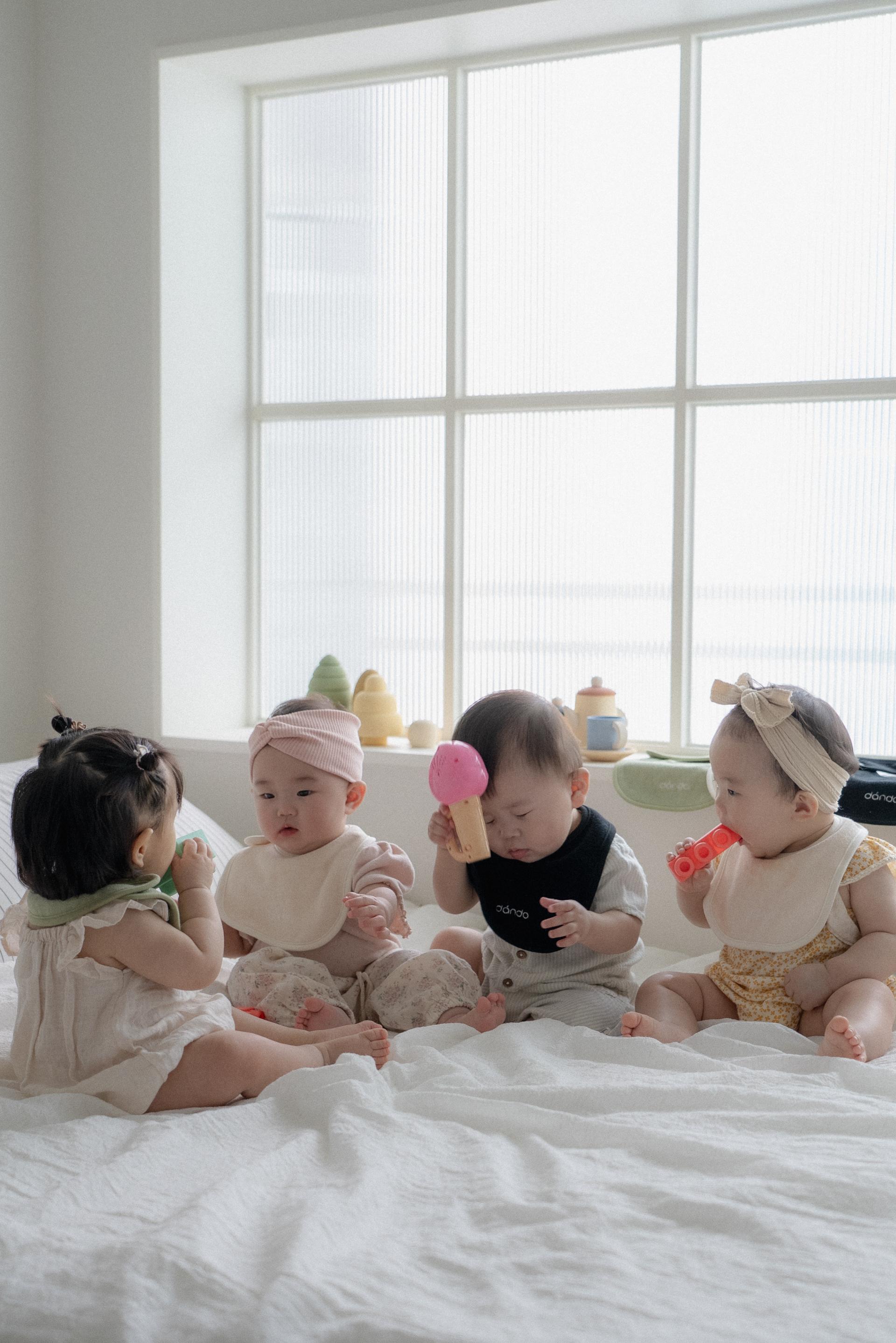 dánda terry bib 3 colors set (단다 테리빕 3종)