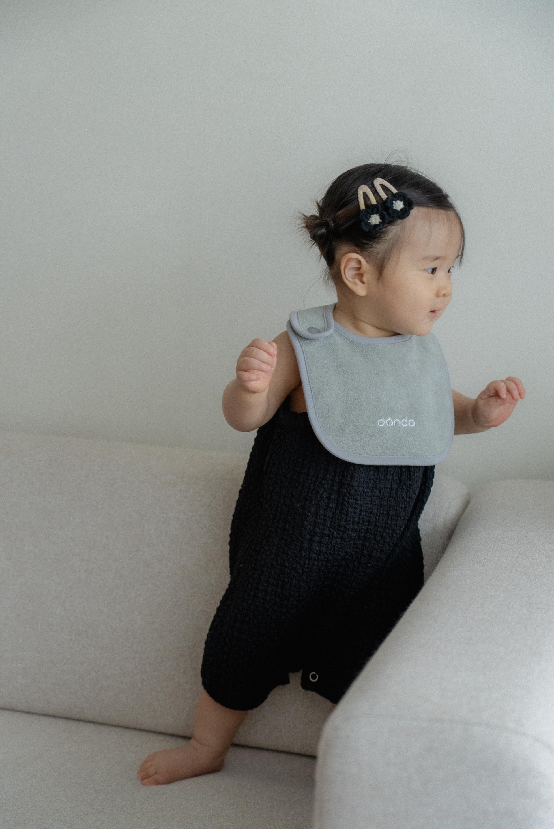 dánda terry bib (단다 테리빕) - gray