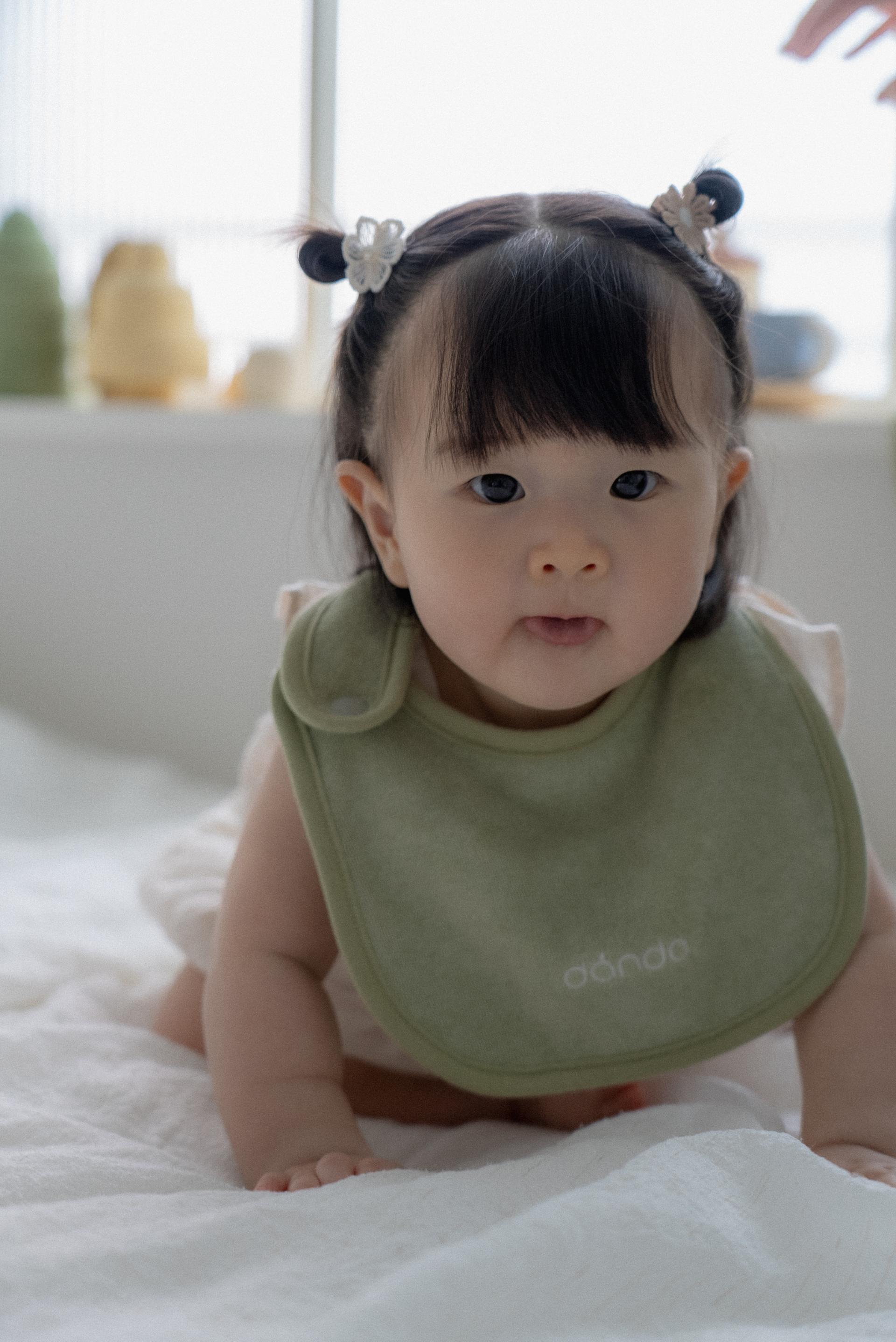 dánda terry bib (단다 테리빕) - olive