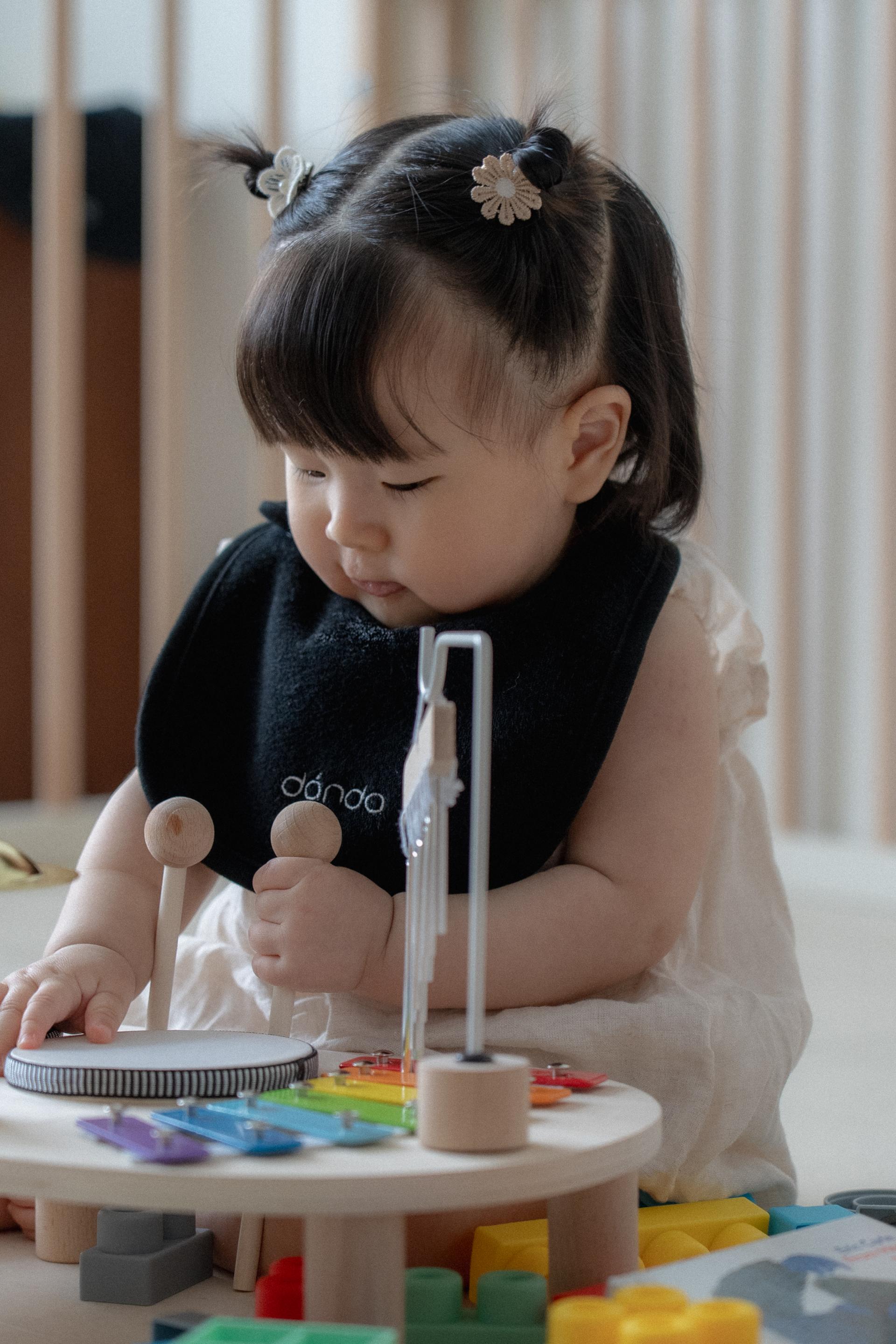 dánda terry bib (단다 테리빕) - black