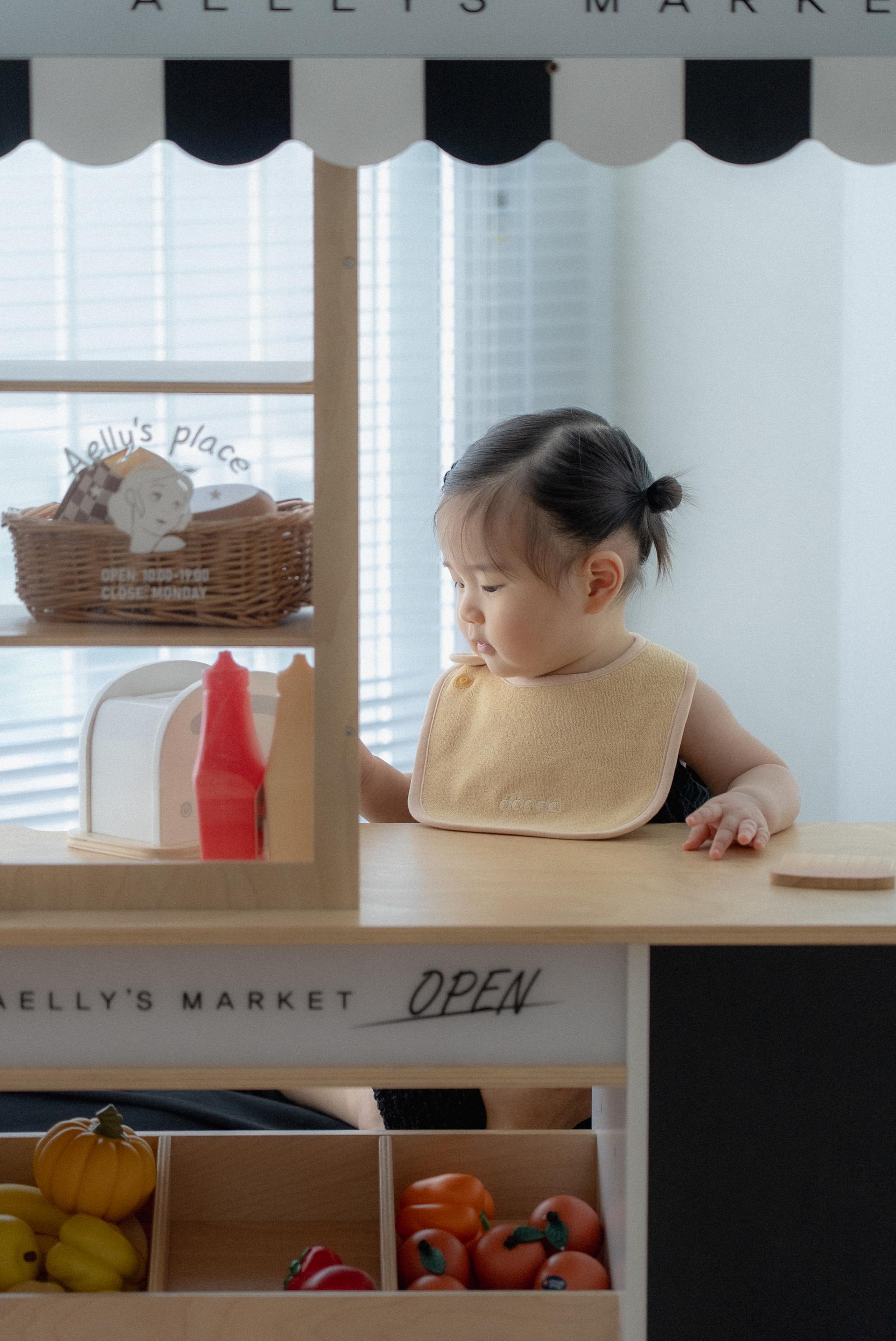 dánda terry bib (단다 테리빕) - deep yellow