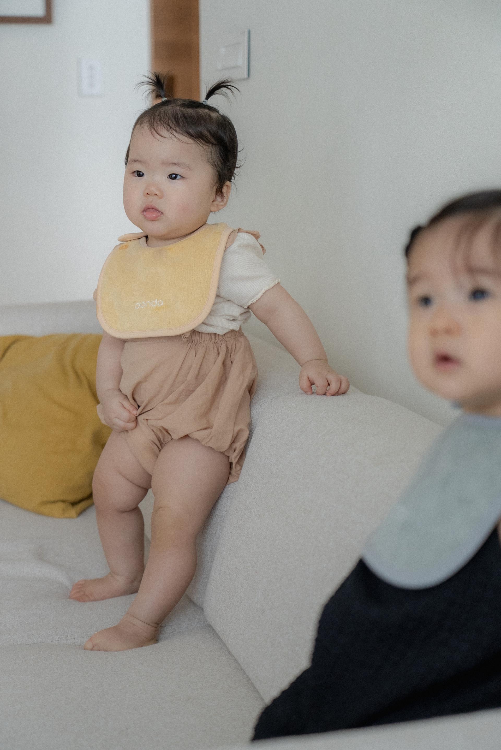 dánda terry bib (단다 테리빕) - deep yellow