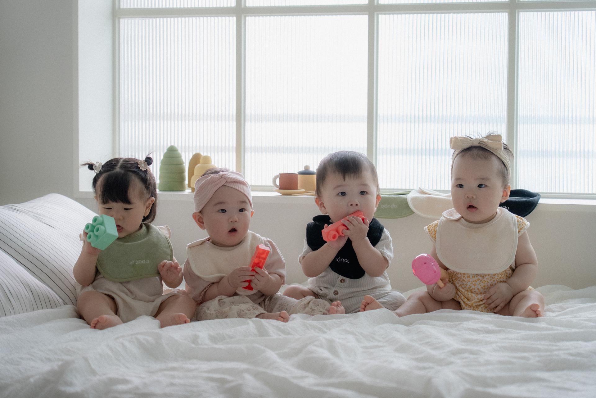 dánda terry bib 3 colors set (단다 테리빕 3종)