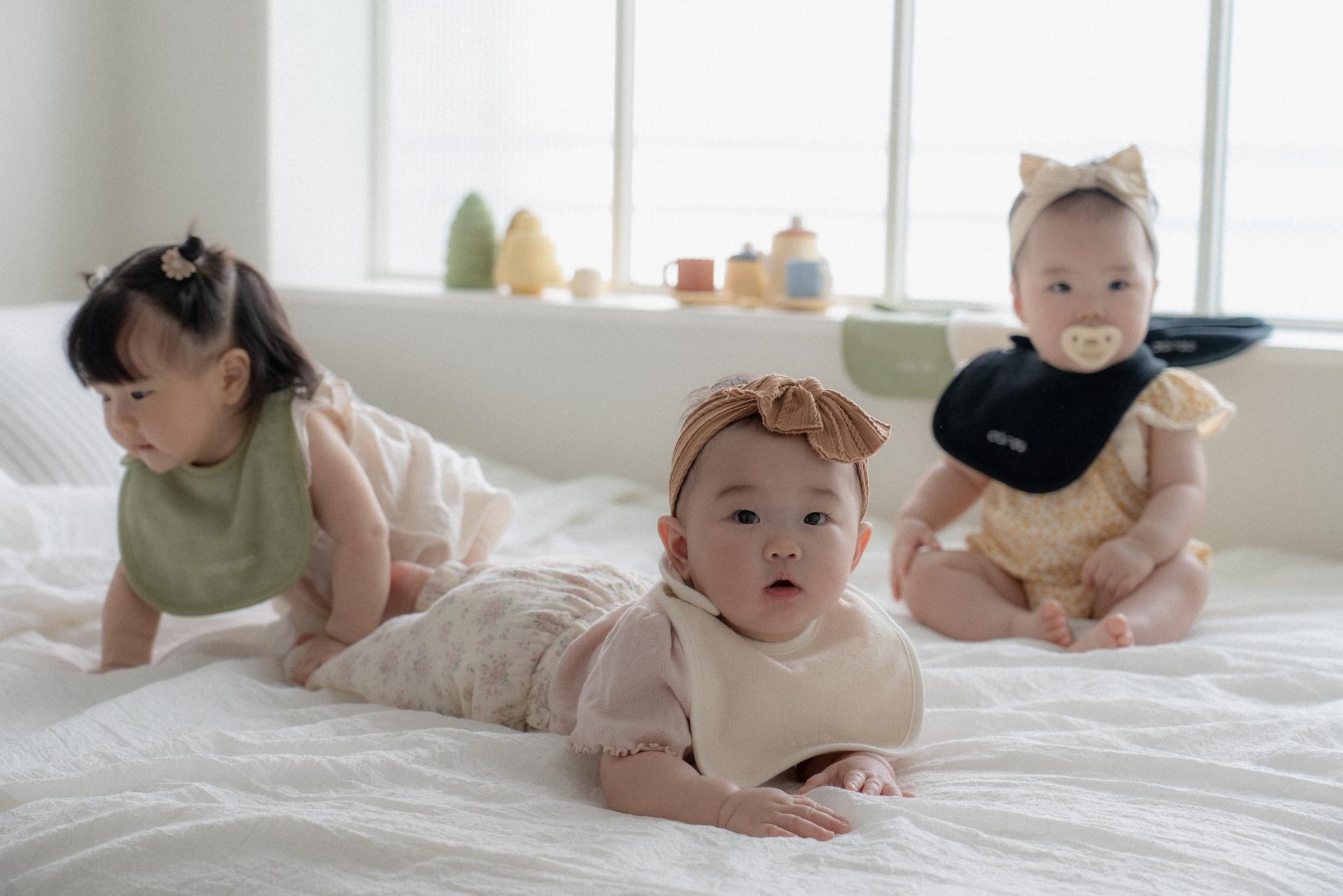 dánda terry bib 3 colors set (단다 테리빕 3종)