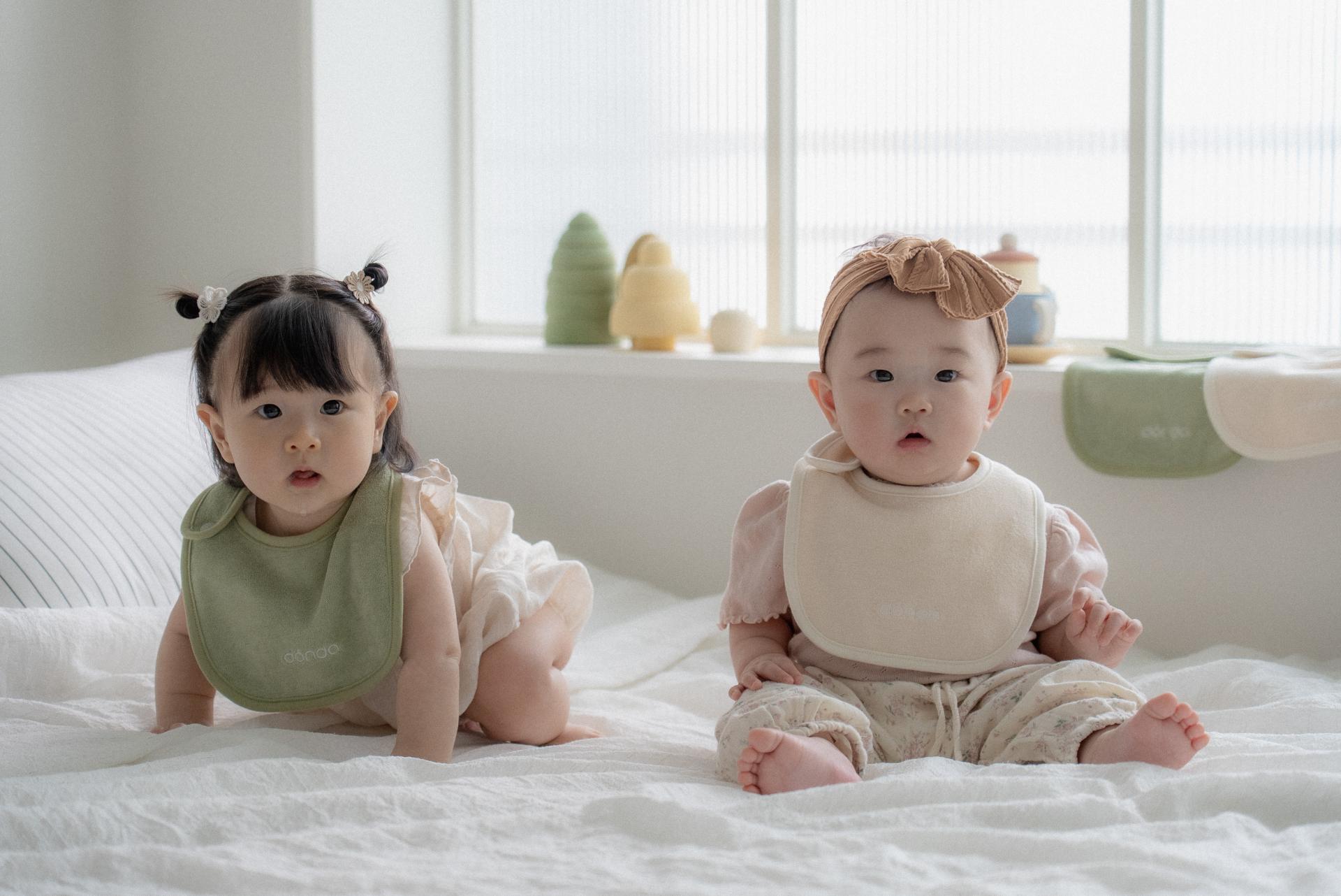 dánda terry bib 3 colors set (단다 테리빕 3종)