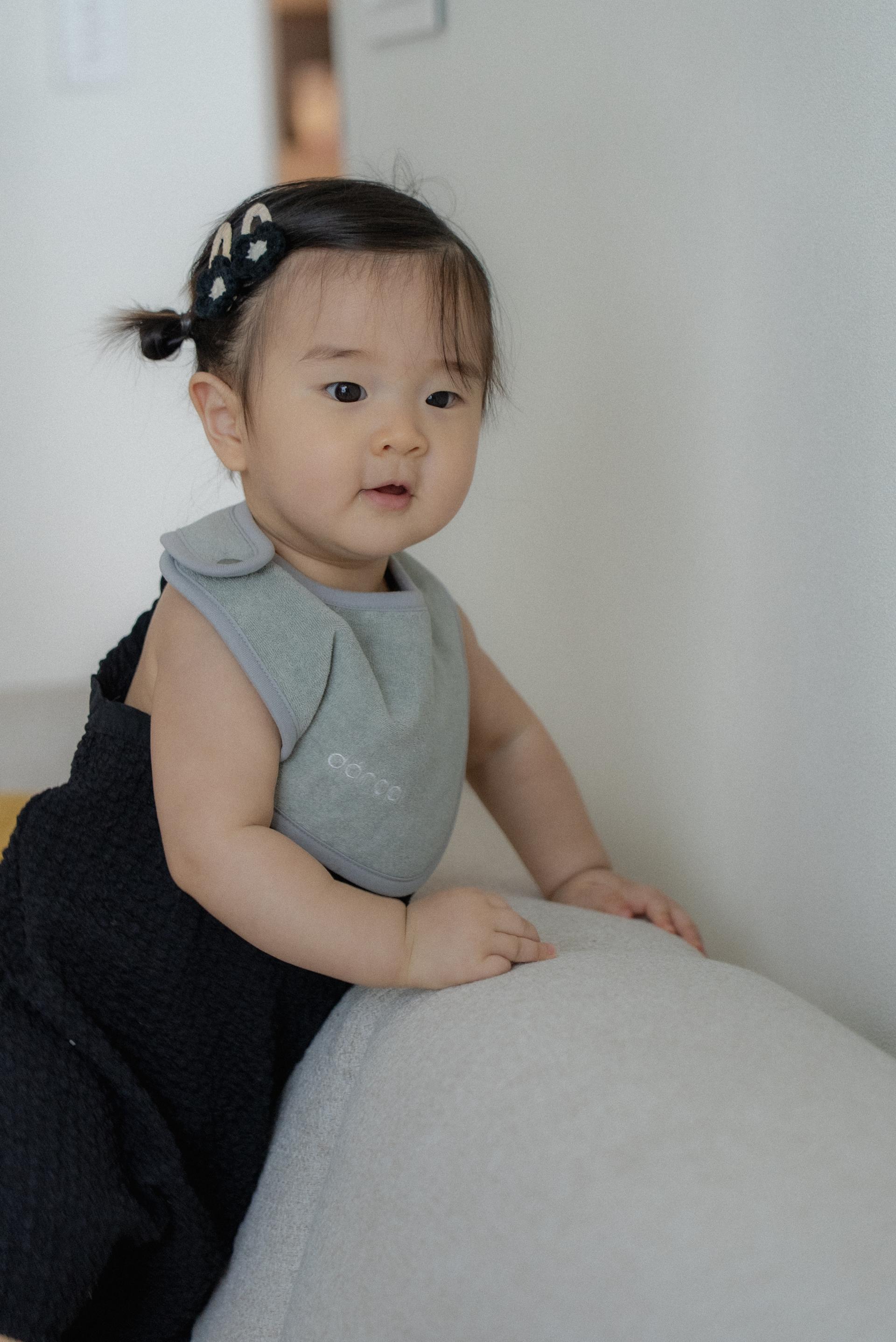 dánda terry bib (단다 테리빕) - gray