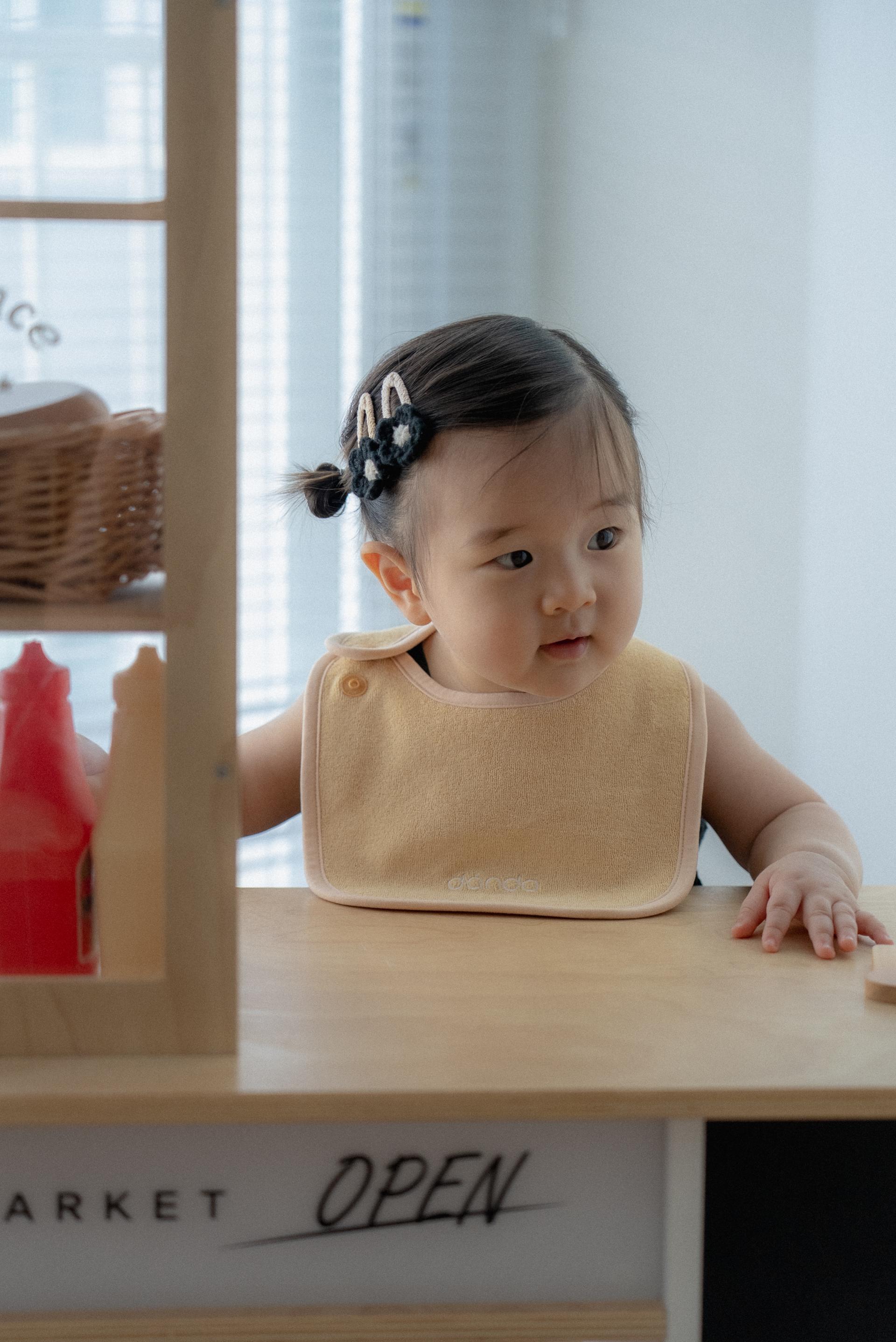 dánda terry bib (단다 테리빕) - deep yellow