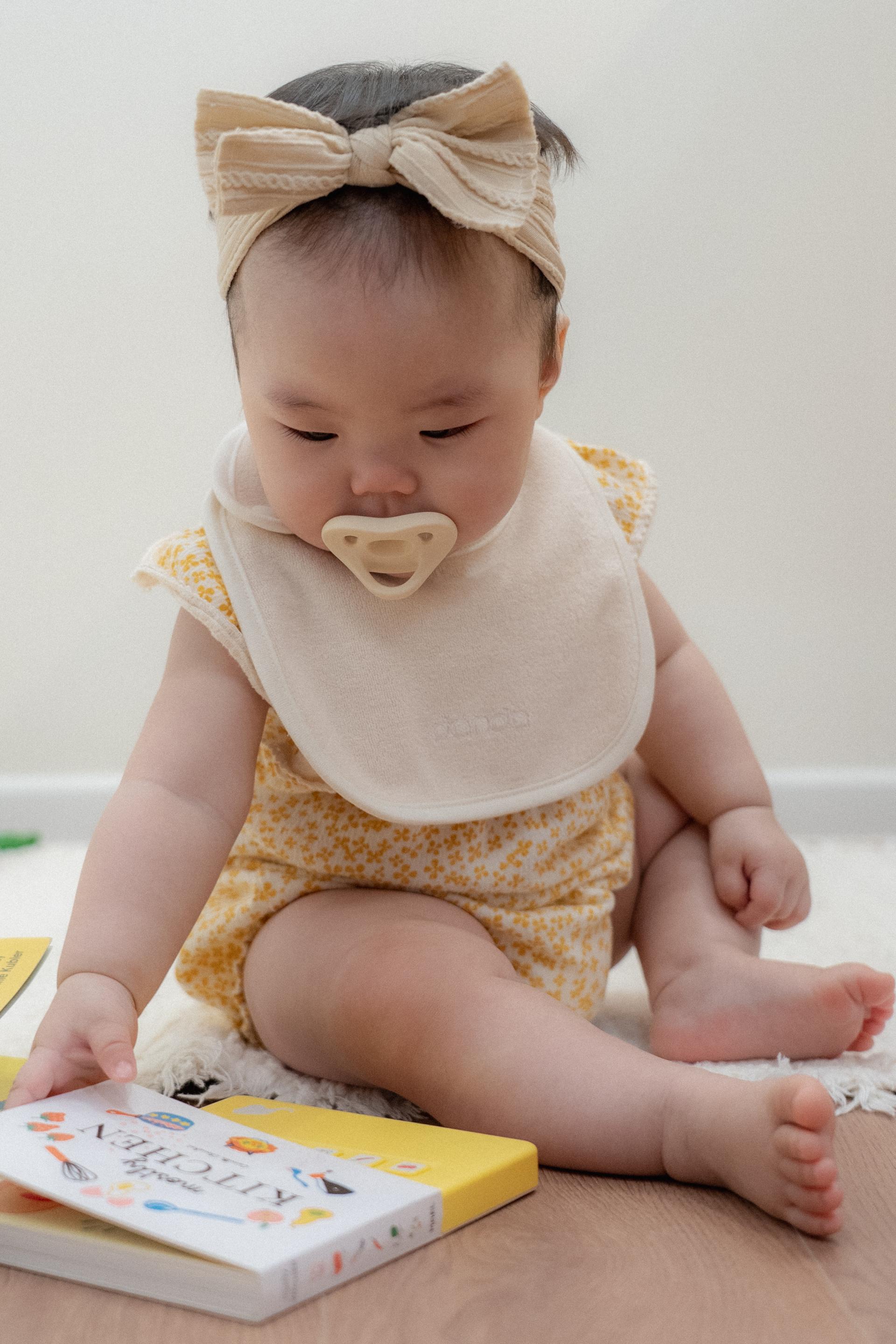 dánda terry bib (단다 테리빕) - cream