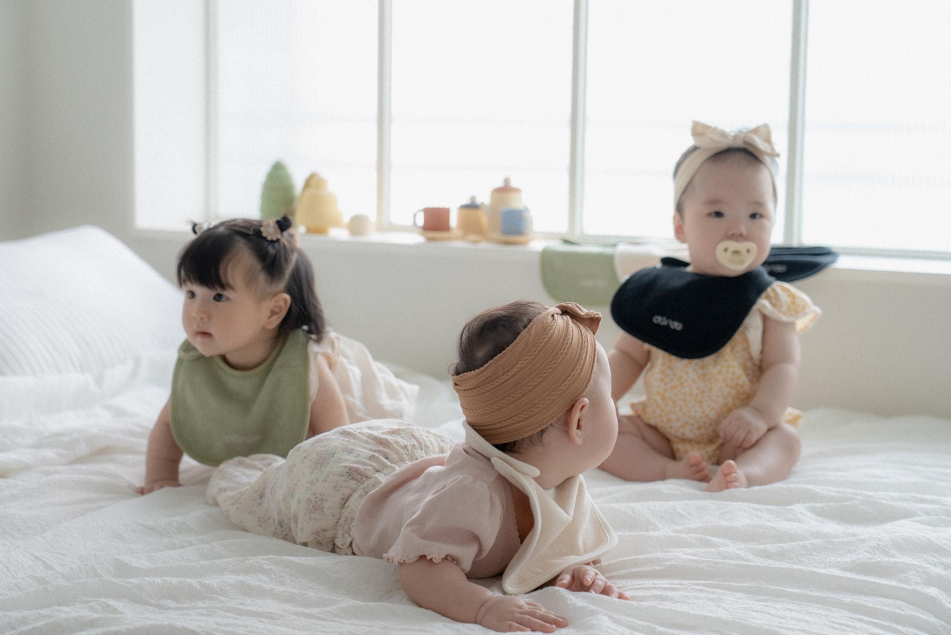 dánda terry bib 3 colors set (단다 테리빕 3종)