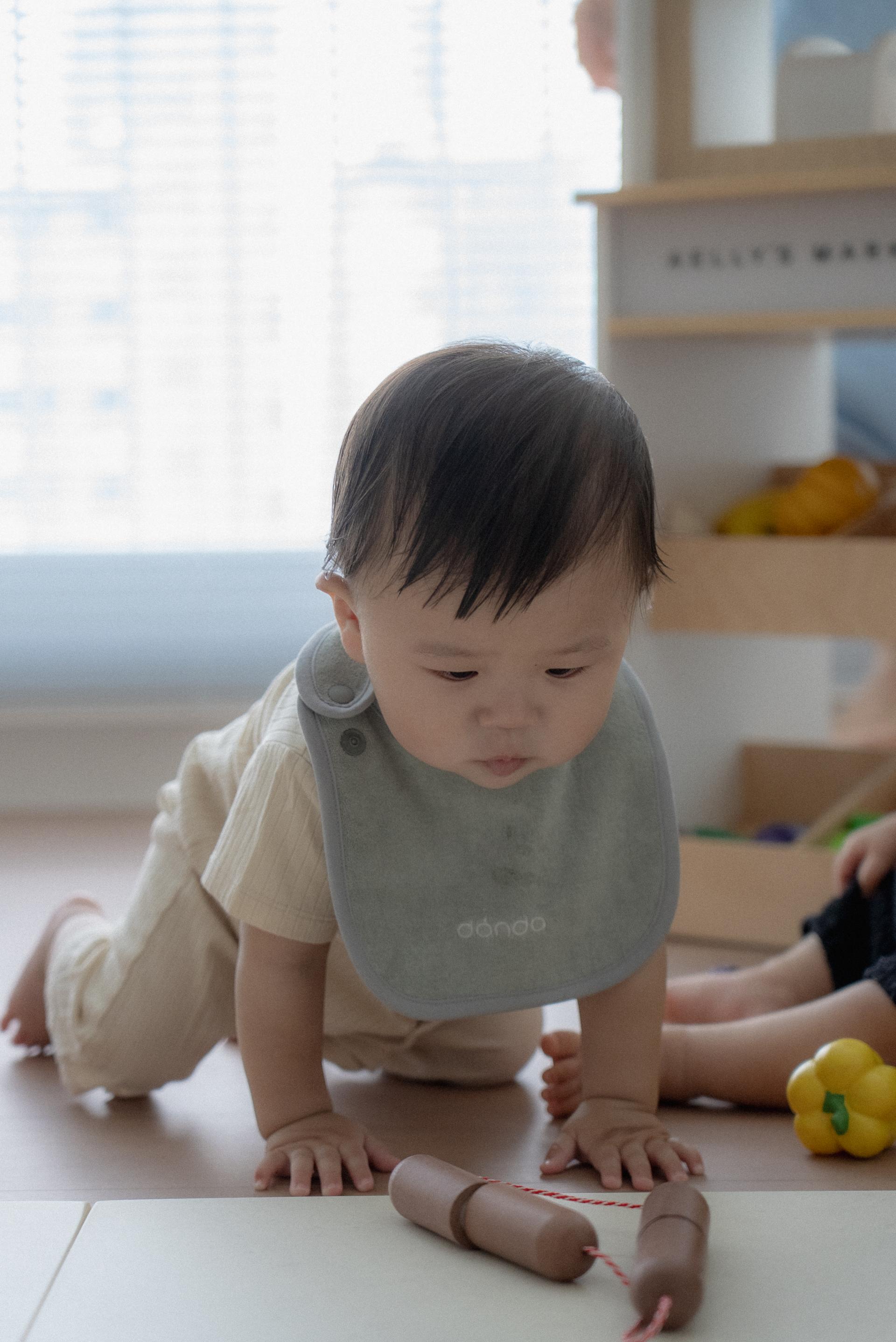 dánda terry bib (단다 테리빕) - gray