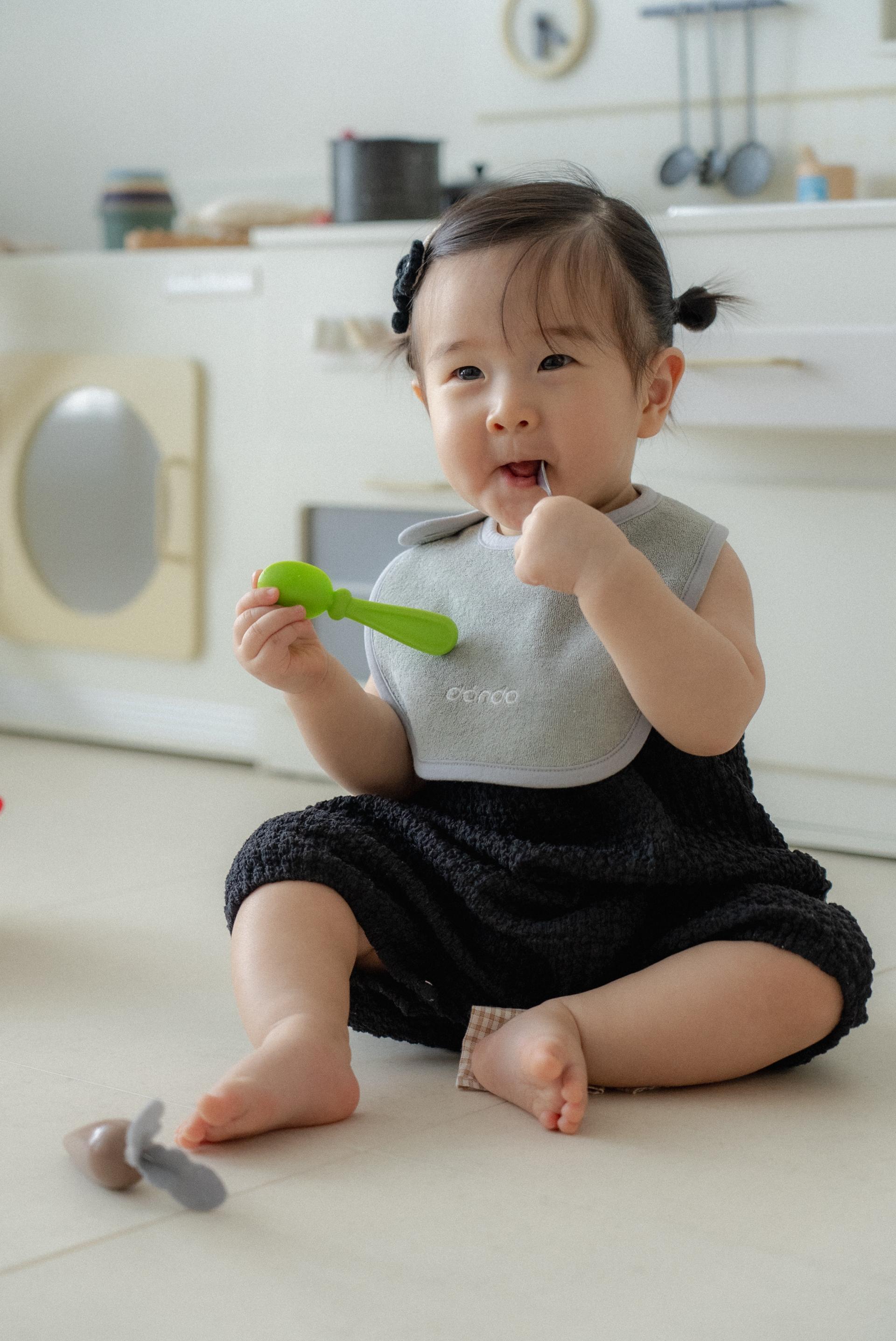 dánda terry bib (단다 테리빕) - deep yellow