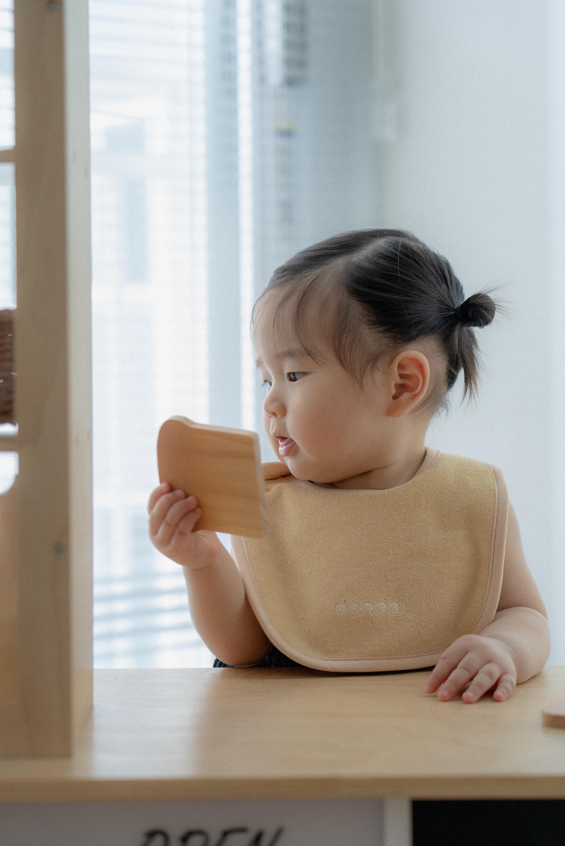 dánda terry bib (단다 테리빕) - deep yellow