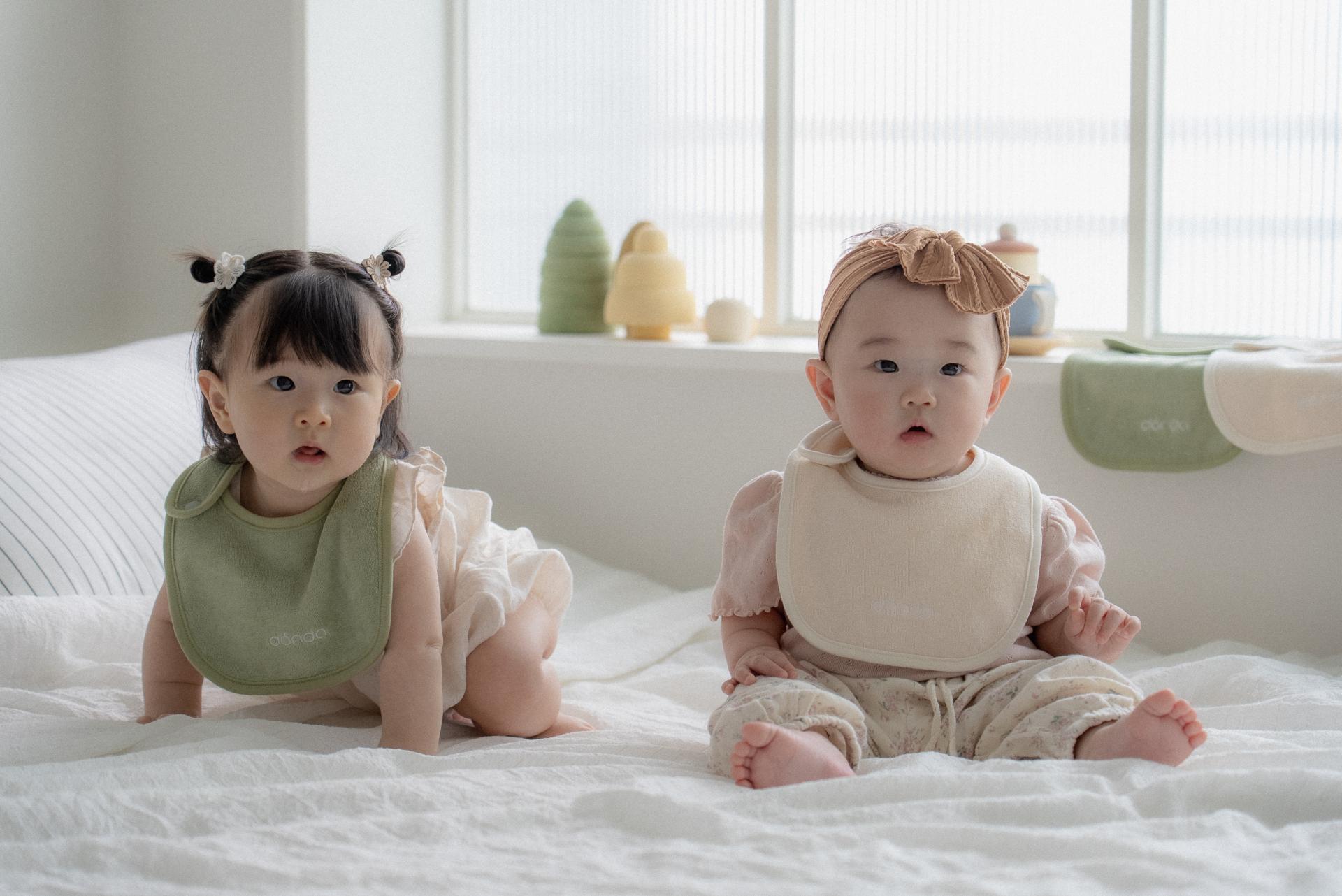 dánda terry bib 3 colors set (단다 테리빕 3종)