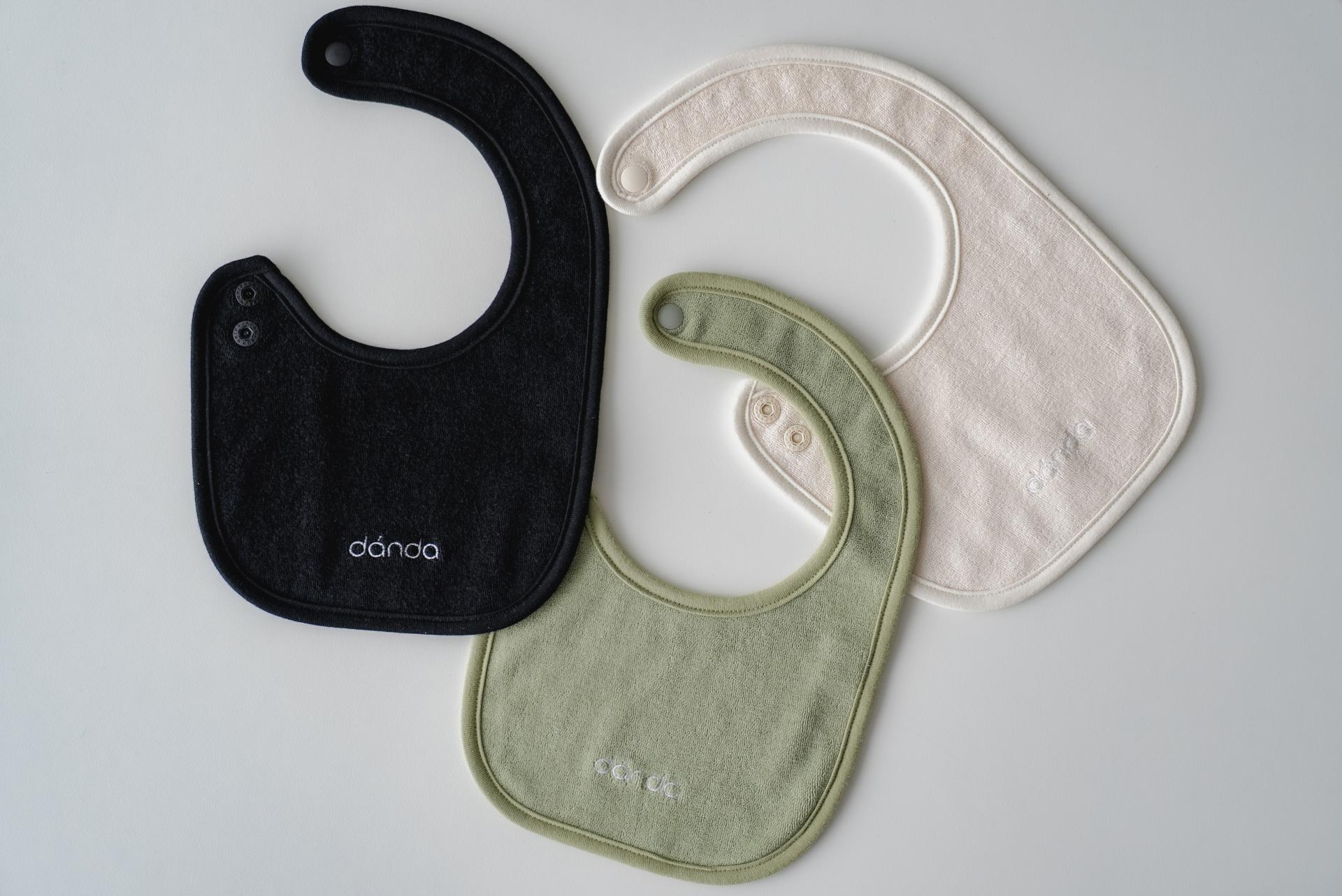 dánda terry bib 3 colors set (단다 테리빕 3종)